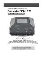 Mettler Electronics Sonicator Plus 921 Operation Manual preview