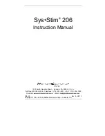 Preview for 1 page of Mettler Electronics SYS-STIM 206 Instruction Manual