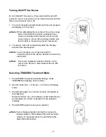 Preview for 12 page of Mettler Electronics Tens-Stim 211 Instruction Manual