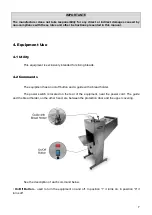 Preview for 7 page of METVISA BIMG FP 12 Series Instruction Manual