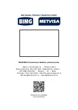 Preview for 20 page of METVISA BIMG FP 12 Series Instruction Manual