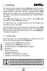 Preview for 5 page of Metz Connect Kapri Plus User Manual