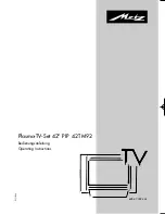 Preview for 1 page of Metz 42TM92 Operating Instructions Manual