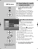 Предварительный просмотр 22 страницы Metz Bristol-72 MF 72TL68 Operating Instructions Manual