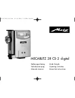 Предварительный просмотр 1 страницы Metz MECABLITZ 28 CS-2 digital Operating Instructions Manual