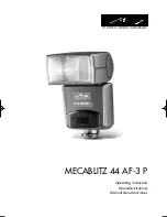 Metz MECABLITZ 44 AF-3 P Operating Instruction preview