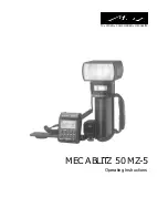 Metz Mecablitz 50 MZ-5 Operating Instructions Manual preview