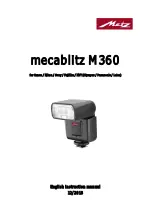 Предварительный просмотр 1 страницы Metz mecablitz M360 Instruction Manual