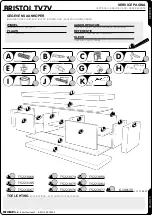 Preview for 12 page of meubar BRISTOL TV7V Assembly Instruction Manual