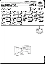 Preview for 1 page of meubar CALCUTTA TV6 Assembly Instruction Manual