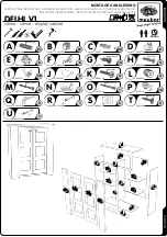 Preview for 1 page of meubar Delhi V1 Display cabinet Assembly Instruction Manual