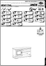 meubar KENT TV6 Assembly Instruction Manual предпросмотр