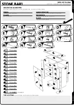 Preview for 12 page of meubar STONE BAR1 Assembly Instruction Manual