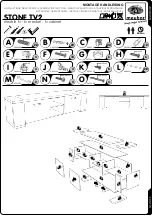 Preview for 1 page of meubar STONE TV2 Assembly Instructions Manual