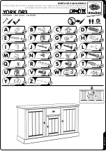 Preview for 1 page of meubar YORK DR3 Assembly Instruction Manual