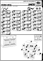 Preview for 1 page of meubar YORK KO6 Assembly Instruction Manual