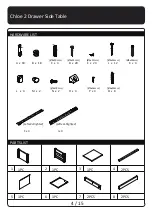 Предварительный просмотр 4 страницы Meubilair Chloe 2 Drawer Side Table Manual