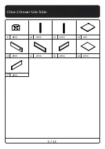 Предварительный просмотр 5 страницы Meubilair Chloe 2 Drawer Side Table Manual