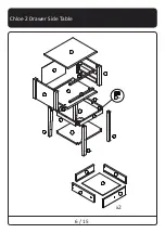 Предварительный просмотр 6 страницы Meubilair Chloe 2 Drawer Side Table Manual