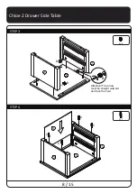 Предварительный просмотр 8 страницы Meubilair Chloe 2 Drawer Side Table Manual