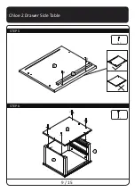 Предварительный просмотр 9 страницы Meubilair Chloe 2 Drawer Side Table Manual