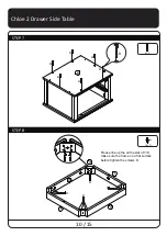 Предварительный просмотр 10 страницы Meubilair Chloe 2 Drawer Side Table Manual