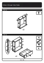 Предварительный просмотр 14 страницы Meubilair Chloe 2 Drawer Side Table Manual