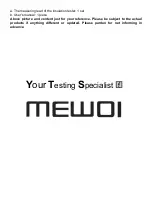 Предварительный просмотр 6 страницы MEWOI MEWOI68C User Manual