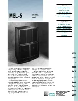 Предварительный просмотр 1 страницы Meyer Sound Loudspeaker MSL-5 Specifications