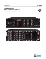 Предварительный просмотр 1 страницы Meyer Sound Matrix3 LX-300 Hardware Reference Manual