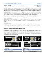 Meyer Sound MDM-5000 System Components Manual preview