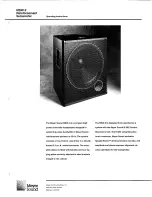 Preview for 1 page of Meyer Sound MSW-2 Operating Instructions