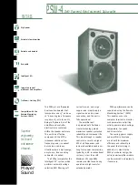 Meyer Sound PSW-4 Specification Sheet preview