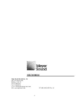 Preview for 12 page of Meyer Sound UMS-1P Operating Instructions Manual