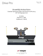 Meyer Drive Pro Assembly Instructions Manual preview