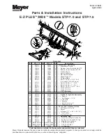 Meyer E-Z PLUS MDII STP-7.0 Parts & Installation Instructions предпросмотр