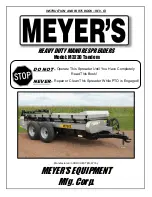 Preview for 1 page of Meyer's M3230 Tandem Instruction And Parts Book