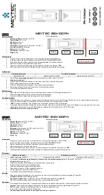 Preview for 1 page of MEYTEC BSX-100PH Manual