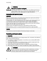 Preview for 8 page of MEZ 14BG Installation, Operation & Maintenance Instructions Manual