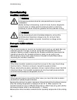 Preview for 12 page of MEZ 14BG Installation, Operation & Maintenance Instructions Manual