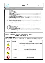 Preview for 2 page of Mezger TH 210 Operating Instructions Manual