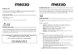 Предварительный просмотр 2 страницы Mezzo PO1220 User Manual