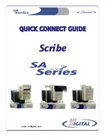 MF DIGITAL Scribe SA series Quick Connect Manual предпросмотр