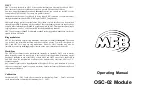 Preview for 2 page of MFB OSC-02 Operating Manual