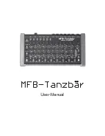 Preview for 1 page of MFB Tanzbar User Manual