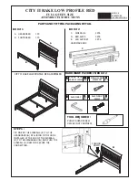 mFi CITY II RAKE LOW PROFILE BED Assembly Instructions предпросмотр