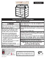 Preview for 1 page of mFi MASON-LITE MFP39VF Instructions Manual