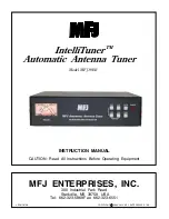 MFJ IntelliTuner -991B Instruction Manual preview