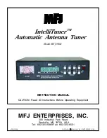 MFJ IntelliTuner MFJ-993 Instruction Manual preview