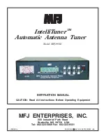 MFJ IntelliTuner MFJ-993B Instruction Manual preview